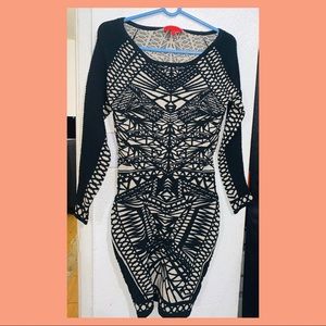 Wow couture long sleeve dress